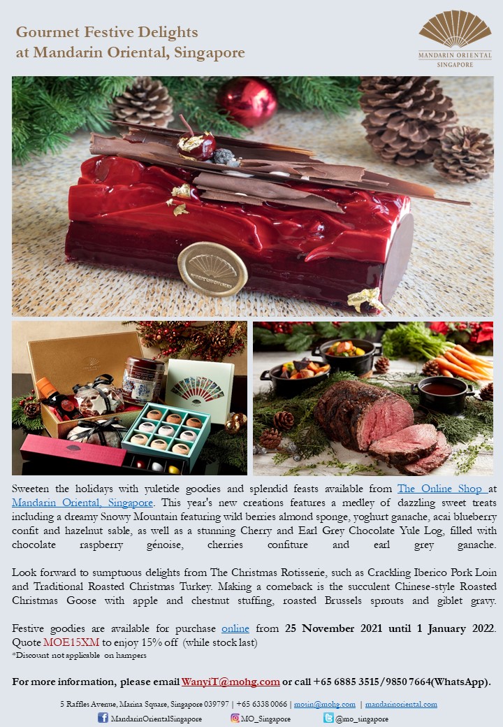 Mandarin Oriental, Singapore Christmas Delights Ministry of